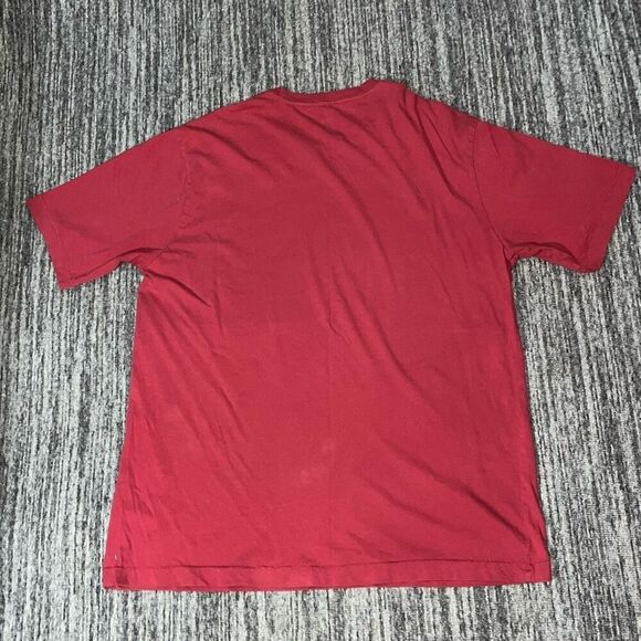 Club Room Mens Large‎ Pullover Crewneck T Shirt Red Short Sleeves 100% Cotton - Picture 5 of 5